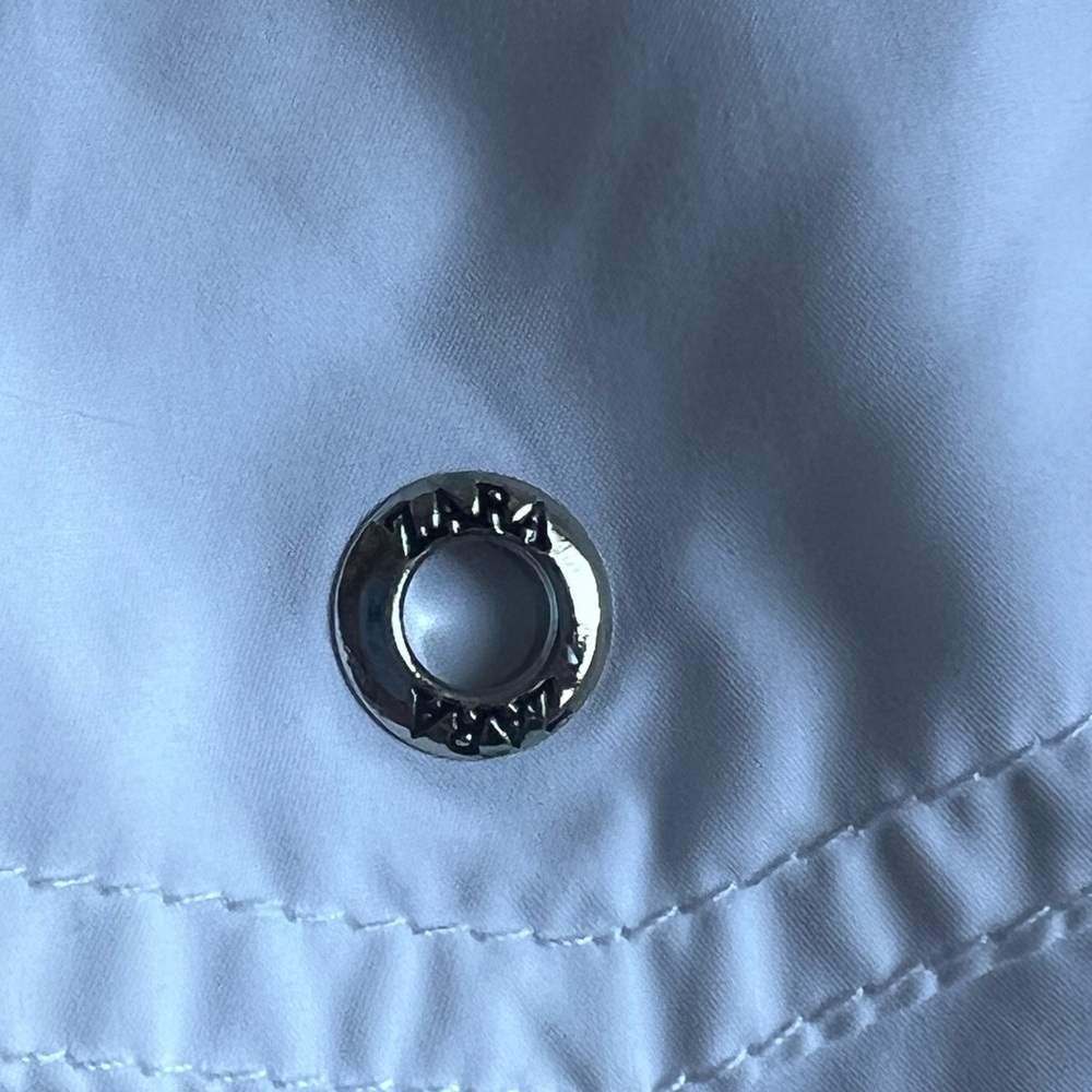 Zara White Athletic Shorts Lightweight Elastic Waist - Picture 7 of 8